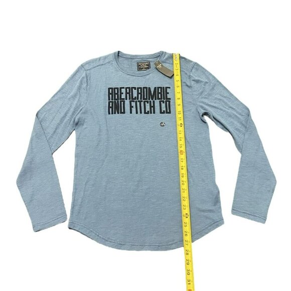 Abercrombie & Fitch Sweater Mens Small Blue Knit Pullover Light Lightweight NWT - Picture 4 of 7